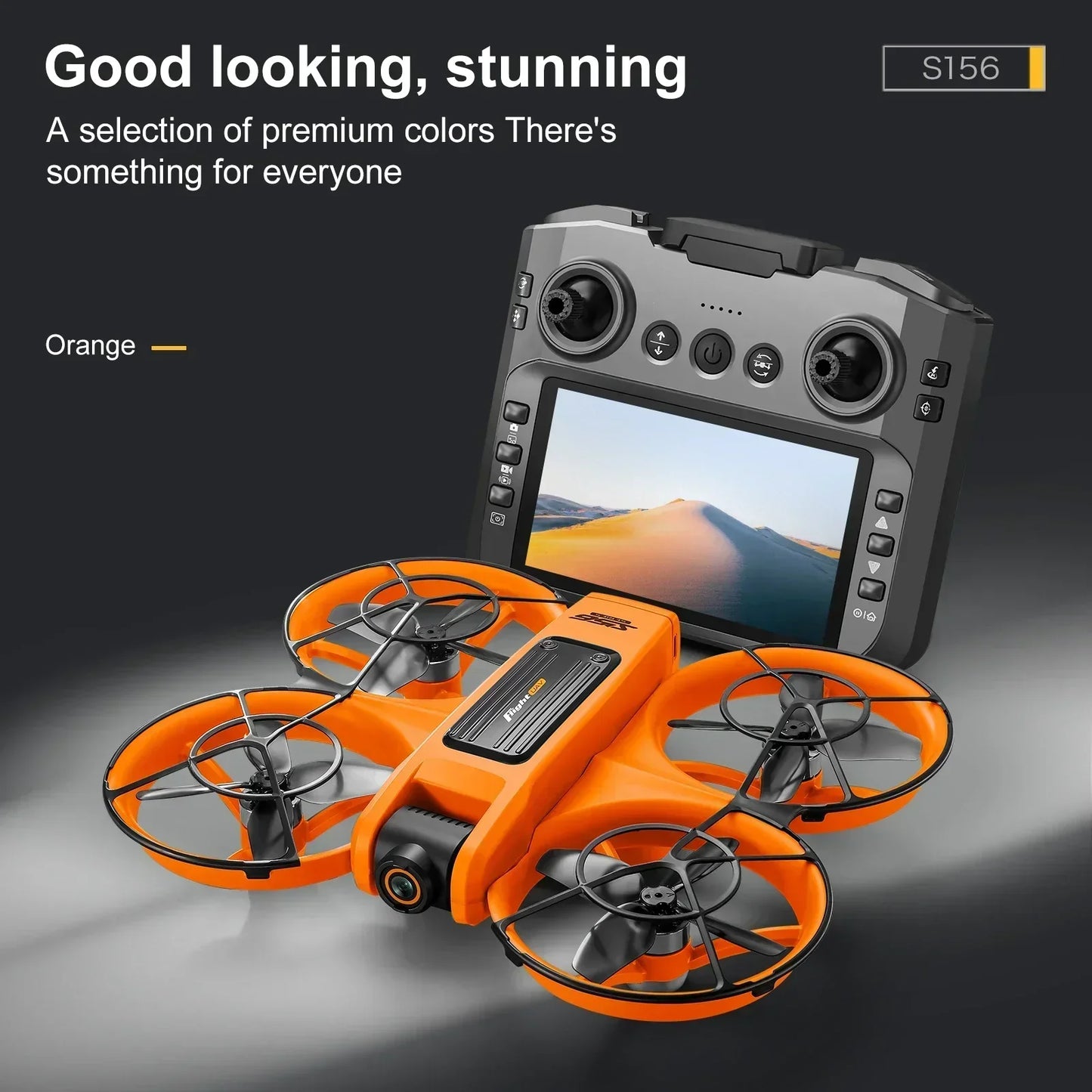 S156 Drone Upgraded Version Large Screen Remote Control Optical Flow Positioning ESC Dual Camera Four-side Obstacle Avoidance