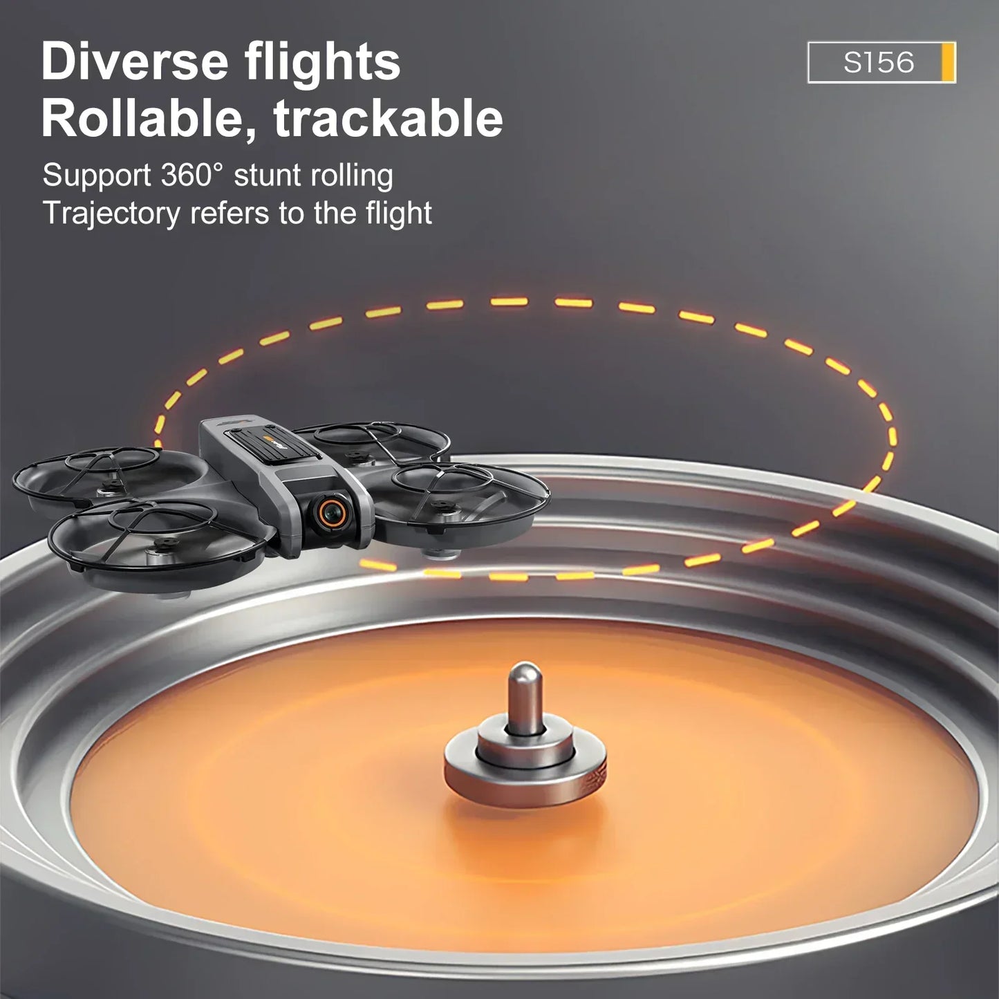 S156 Drone Upgraded Version Large Screen Remote Control Optical Flow Positioning ESC Dual Camera Four-side Obstacle Avoidance