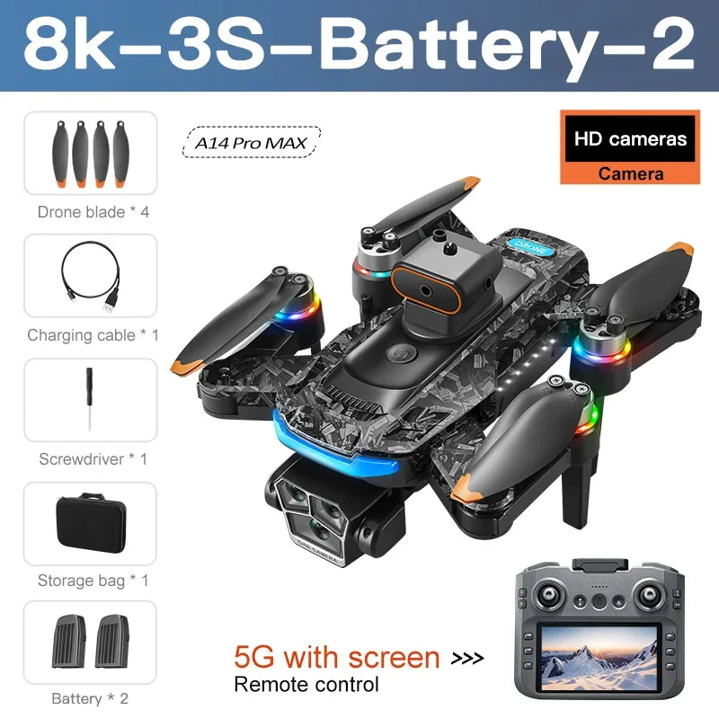 XIAOMI MIJIA A14 PRO MAX Drone Remote control with screen 5G WIFI Professional HD Aerial Photography Quadcopter Brushless drone