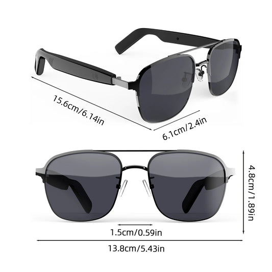 Bluetooth smart glasses for wireless calls and music playback Anti-blue light and anti-ultraviolet Suitable for men and women