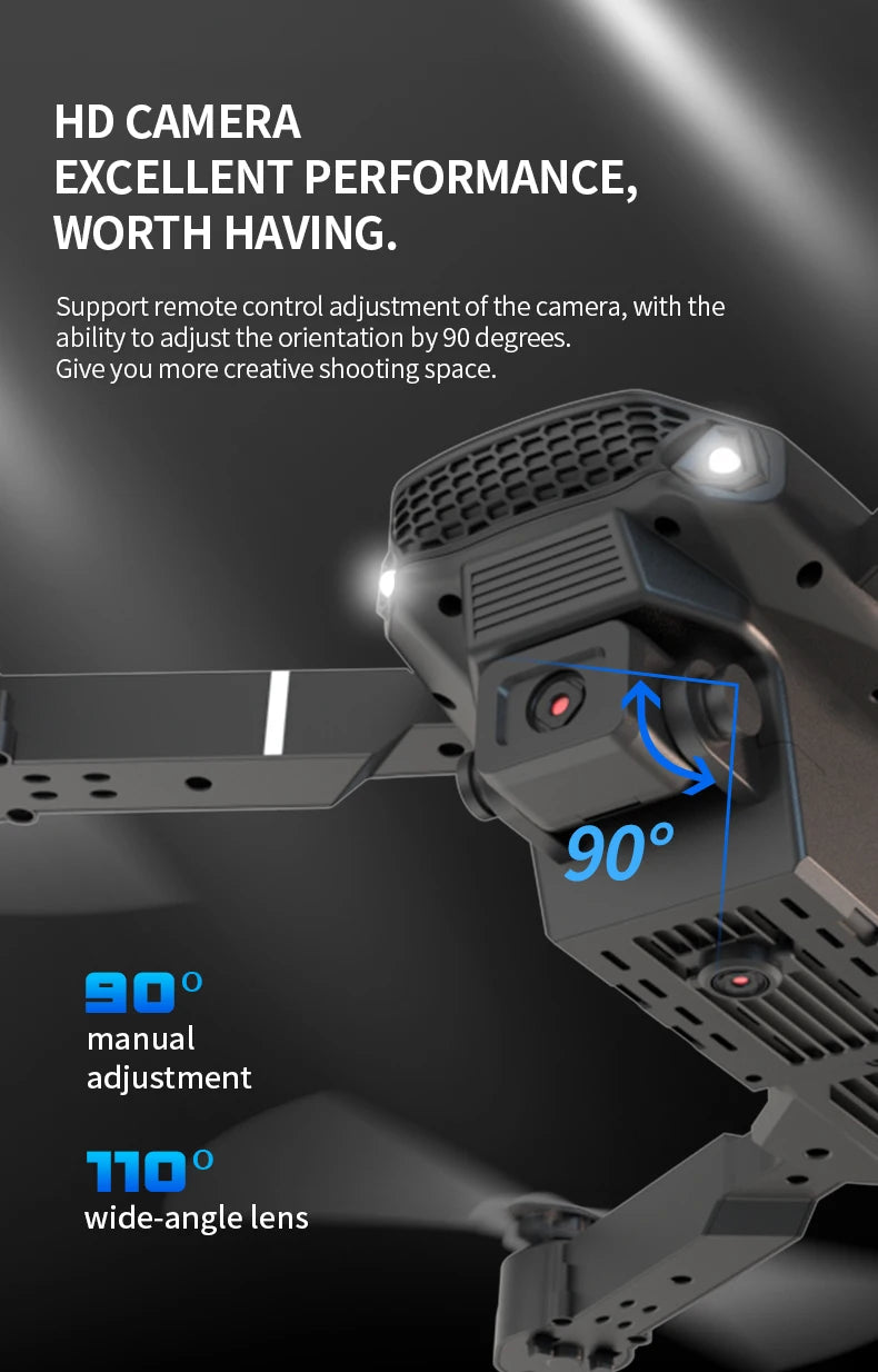 Drone 4k Professional Dron Remote Control Camera Model Airplane Multi-rotor Aircraft Quadcopter Drone UAV Wide-View