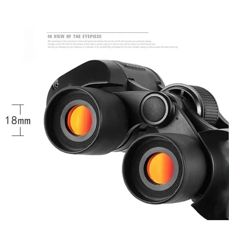 60x60 High-definition Night Vision Hunting Binoculars Outdoor Handheld Camping Binoculars Binoculars Reconnaissance Binoculars