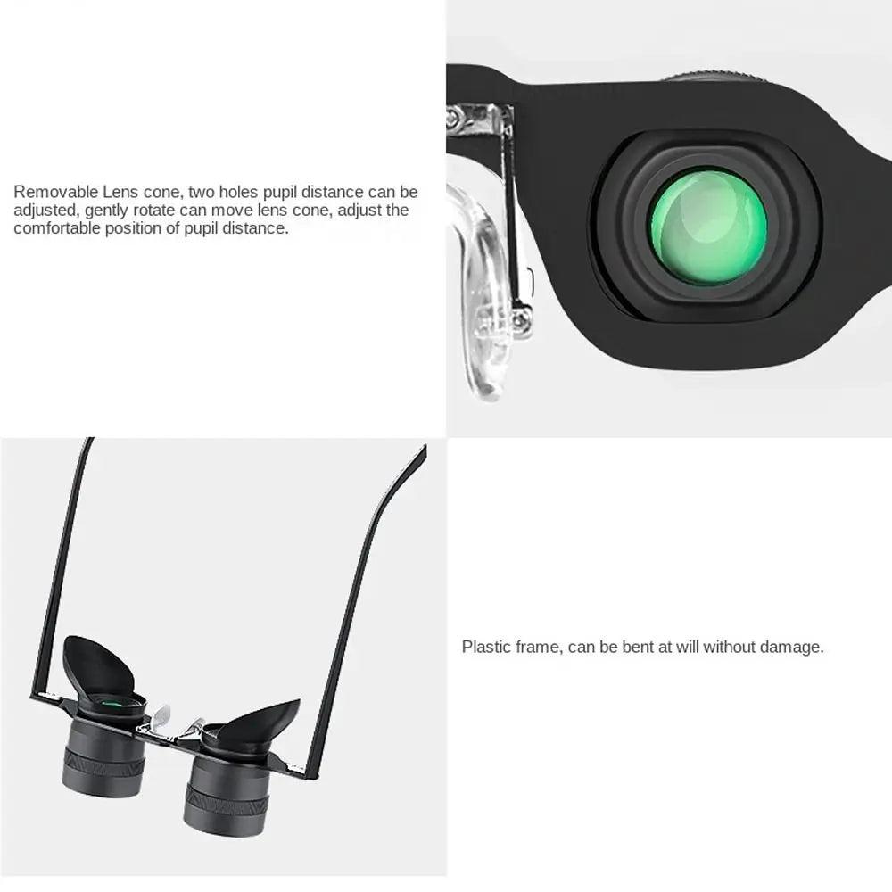 High Definition Binoculars Glasses Adjustable Focal Length Detachable Comfortable To Wear Long Lasting