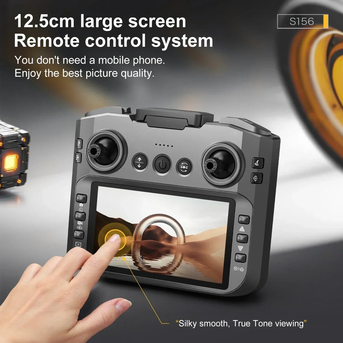 S156 Drone Upgraded Version Large Screen Remote Control Optical Flow Positioning ESC Dual Camera Four-side Obstacle Avoidance