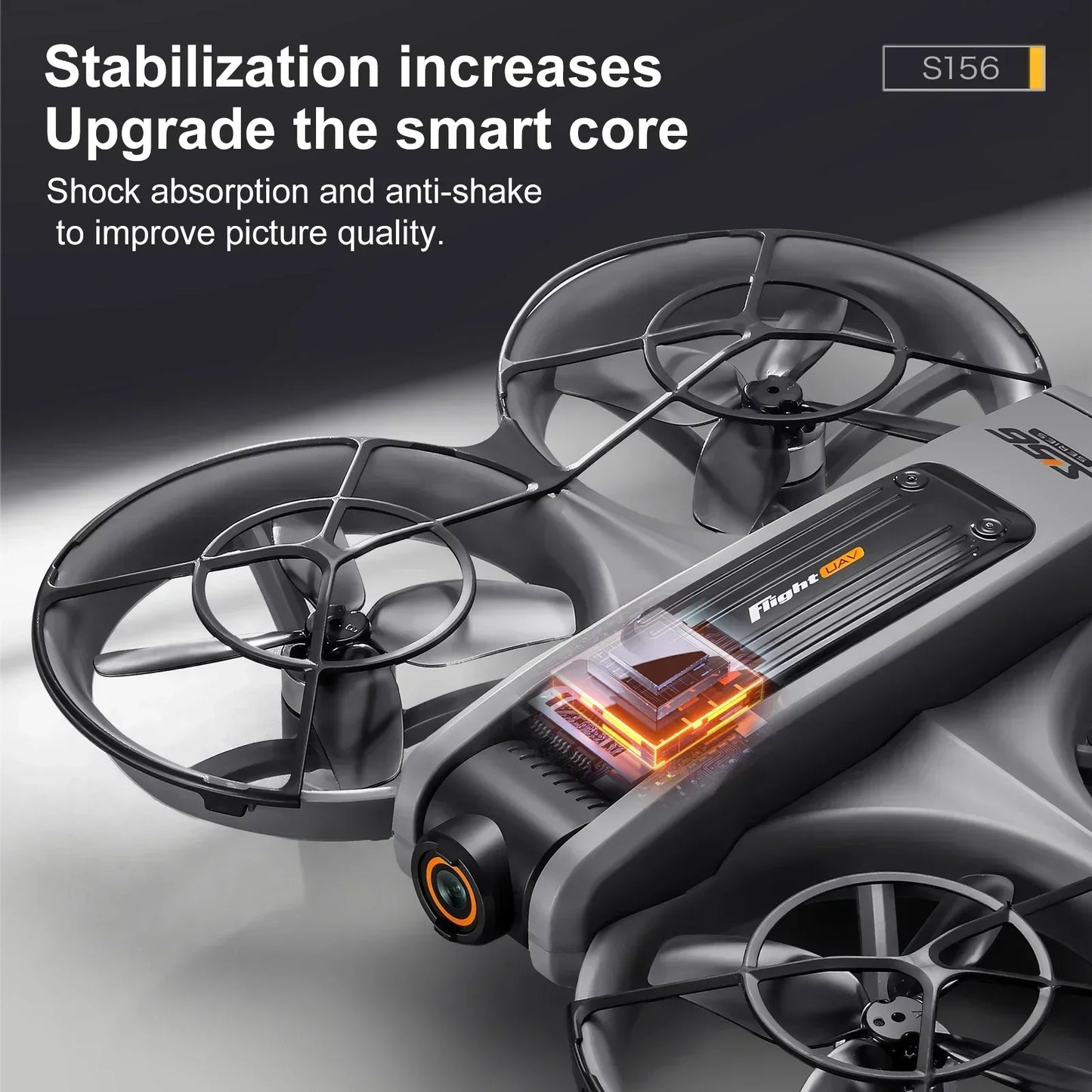 S156 Drone Upgraded Version Large Screen Remote Control Optical Flow Positioning ESC Dual Camera Four-side Obstacle Avoidance