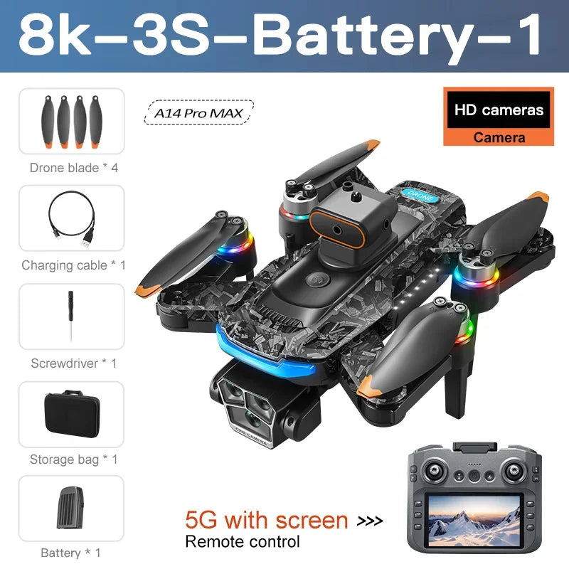 XIAOMI MIJIA A14 PRO MAX Drone Remote control with screen 5G WIFI Professional HD Aerial Photography Quadcopter Brushless drone