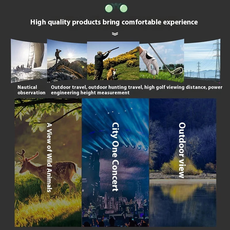 JLGD Telescope High-power HD Professional Binocular Glasses for Outdoor Camping and Mountaineering