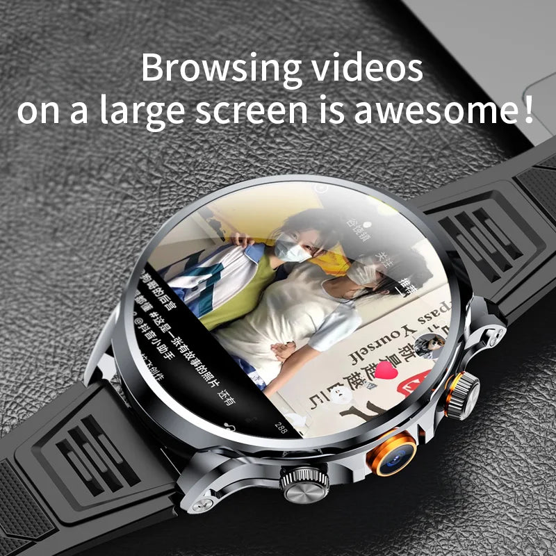 2025 NEW Smart Watch 4G Android 1.95 inch IPS 360*360 Screen With 200W Camera GPS WIFI 32GB ROM Smartwatch With 1100Mah Battery