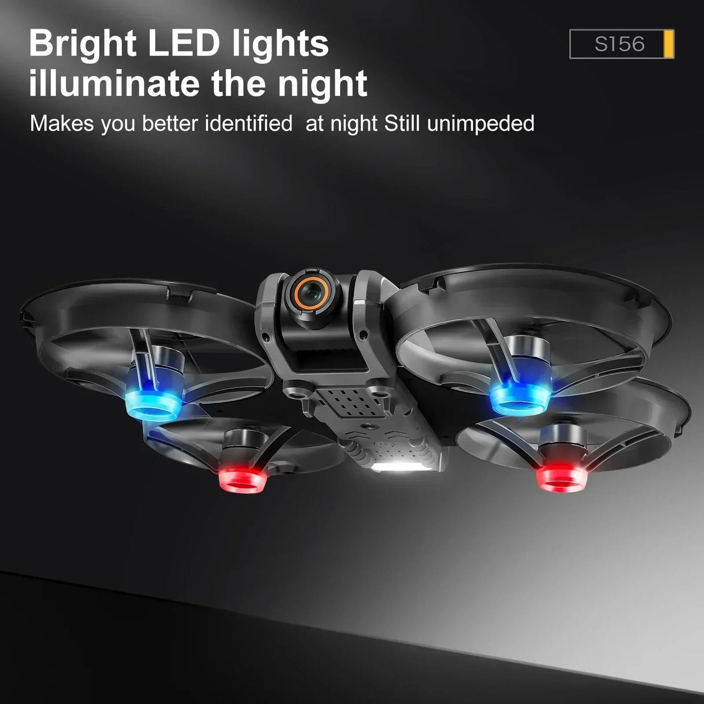 S156 Drone Upgraded Version Large Screen Remote Control Optical Flow Positioning ESC Dual Camera Four-side Obstacle Avoidance