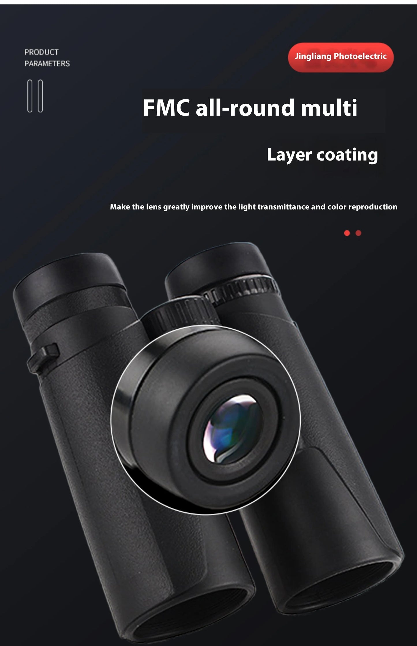 JLGD Telescope High-power HD Professional Binocular Glasses for Outdoor Camping and Mountaineering