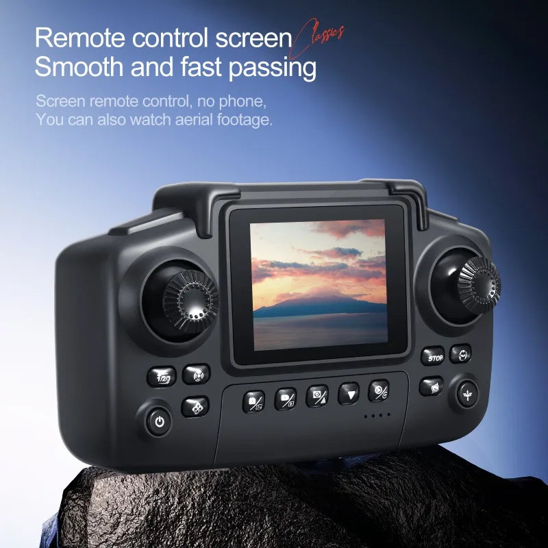 2025 NEW E88D E99D Drone Colorful Light with Screen Control HD 4K Dual Camera Foldable Mini RC Dron Boys Toys Gift Quadcopter
