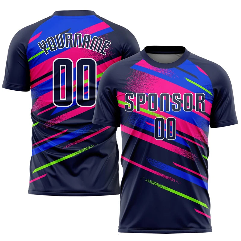 Custom Teamname 3D Printed Football T Shirt For Men Clothes Customized Sponsor Jersey Personalized Name Number Tshirt Soccer Tee