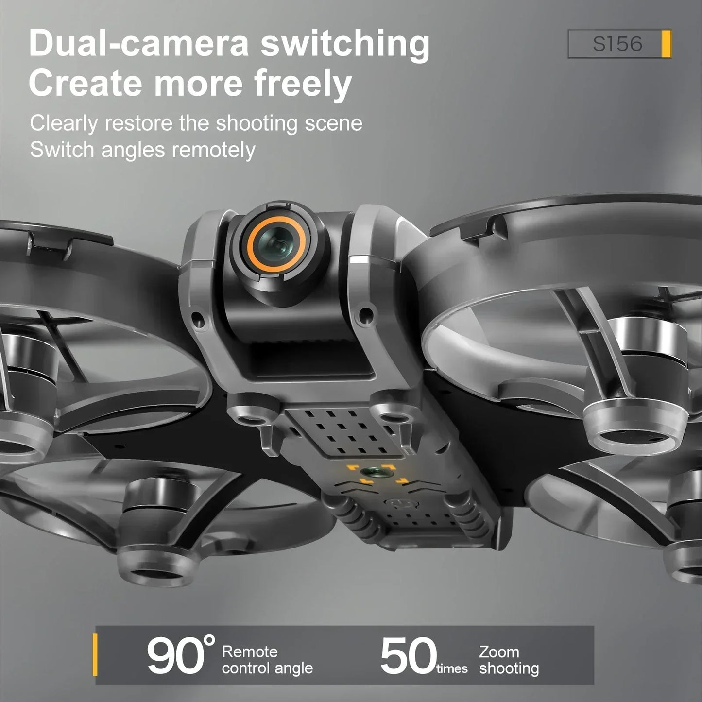 S156 Drone Upgraded Version Large Screen Remote Control Optical Flow Positioning ESC Dual Camera Four-side Obstacle Avoidance