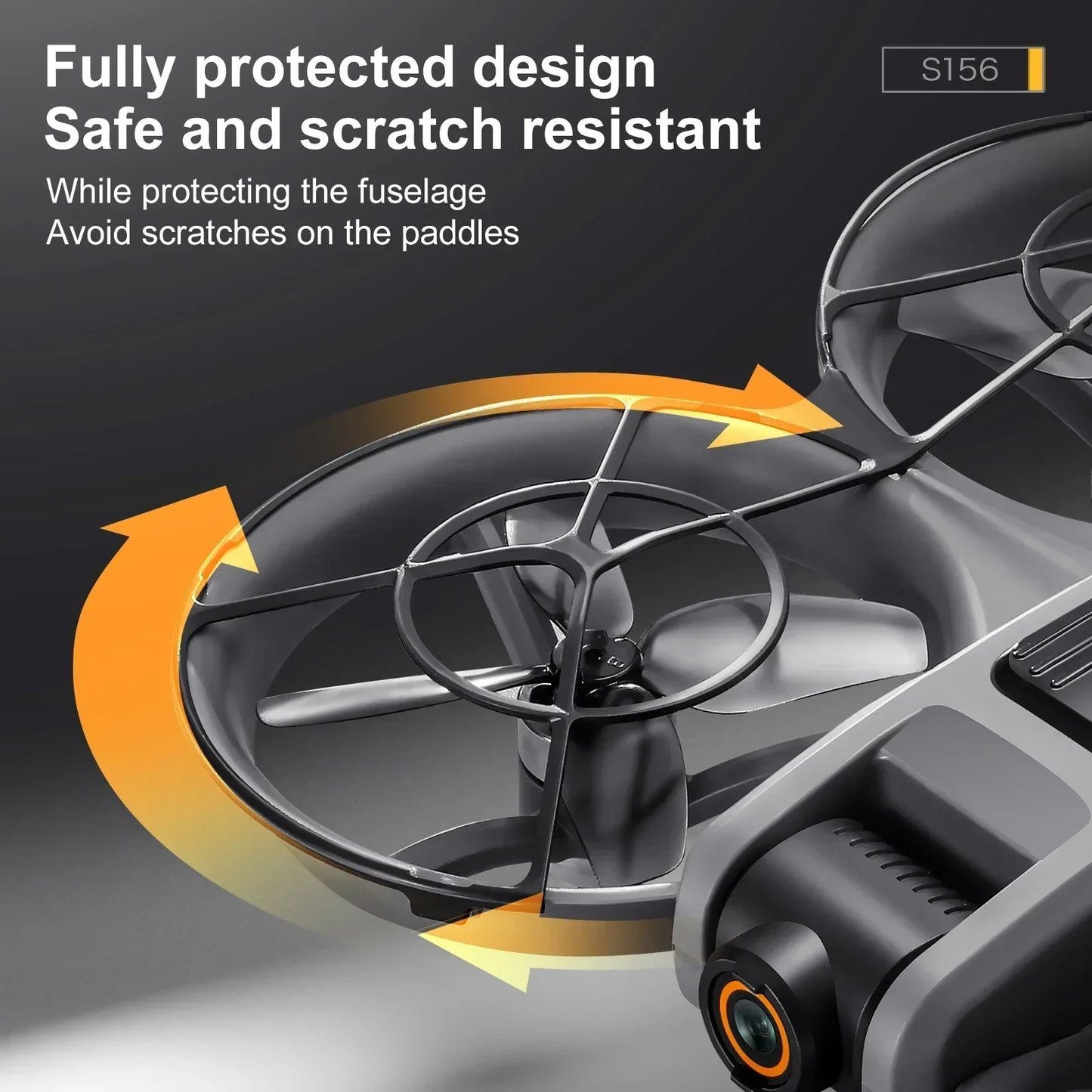 S156 Drone Upgraded Version Large Screen Remote Control Optical Flow Positioning ESC Dual Camera Four-side Obstacle Avoidance