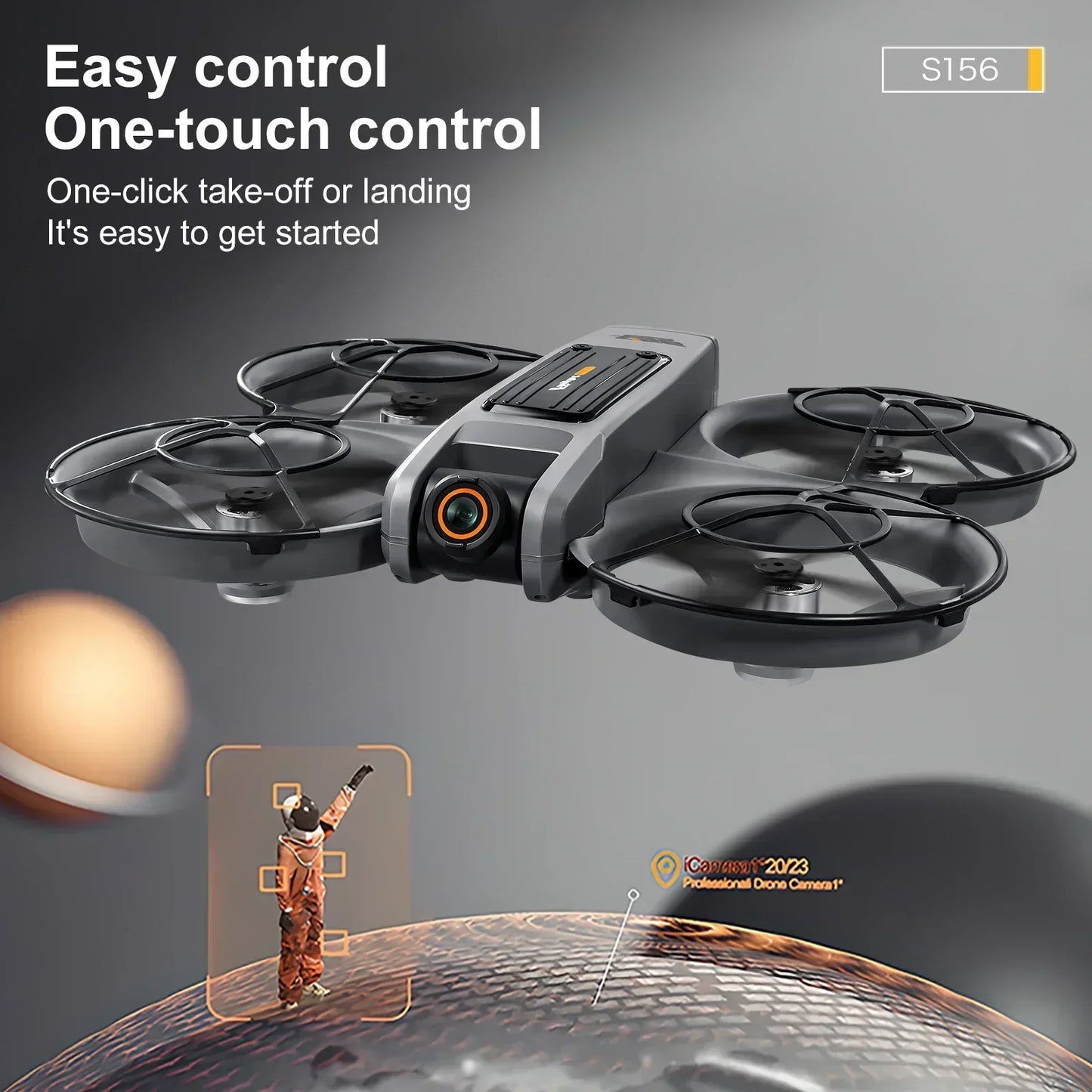 S156 Drone Upgraded Version Large Screen Remote Control Optical Flow Positioning ESC Dual Camera Four-side Obstacle Avoidance