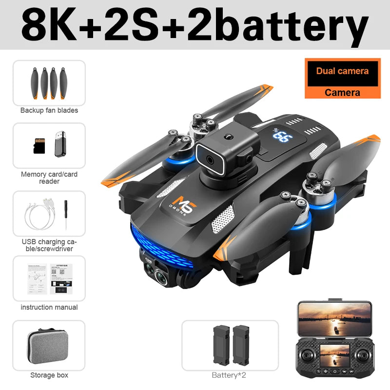 Xiaomi Mijia M6 Drone Remote control with screen 8K Professional HD Camera 5G WIFI Quadcopter Brushless Motor aerial photography