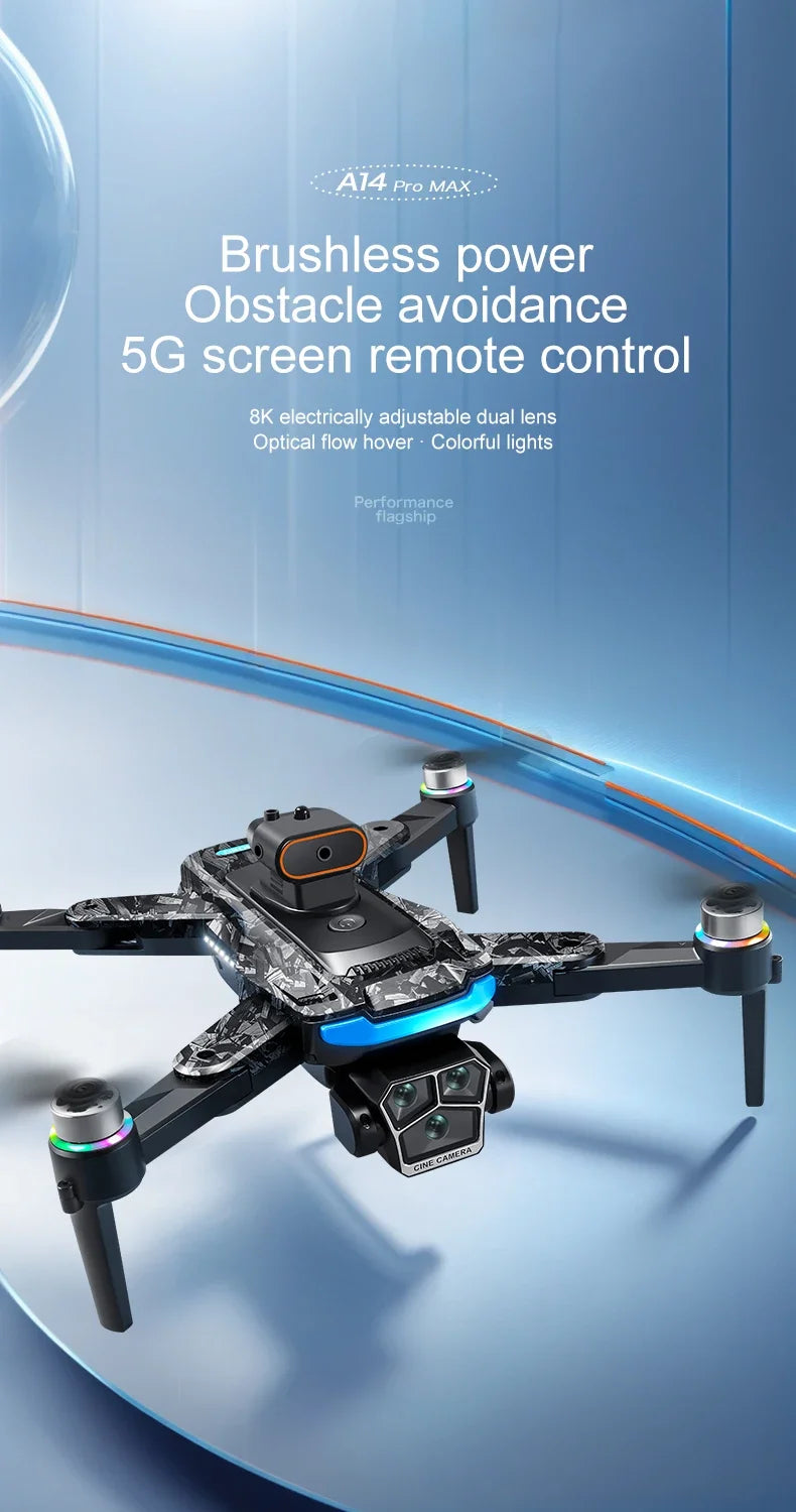 XIAOMI MIJIA A14 PRO MAX Drone Remote control with screen 5G WIFI Professional HD Aerial Photography Quadcopter Brushless drone