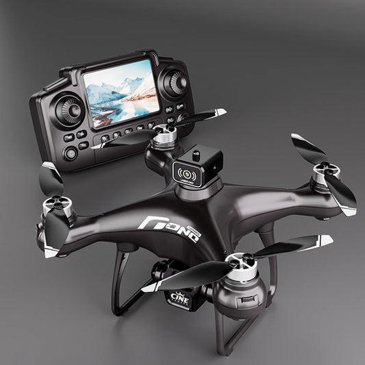 2025 New E55 Air Brushless Drone With Screen-Controlled Lighting Mini Drone 2 Camera Optical Flow Remote Control Aircraft Gift