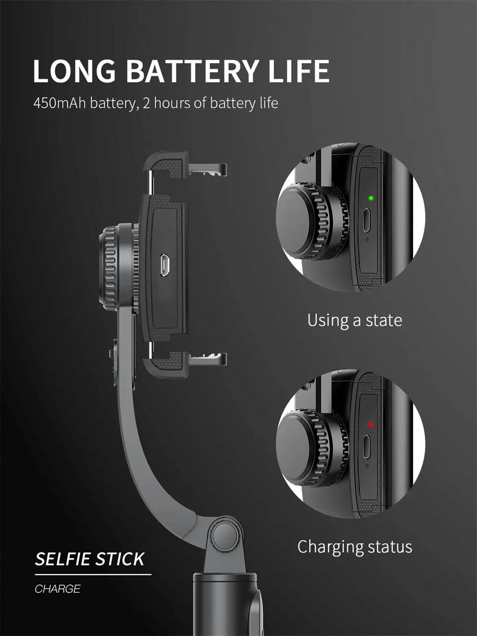 Handheld Gimbal Stabilisateur Estabilizador Selfie Stick Smartphone Action Kameralar Bluetooth Tripod For Live Broadcast TikTok