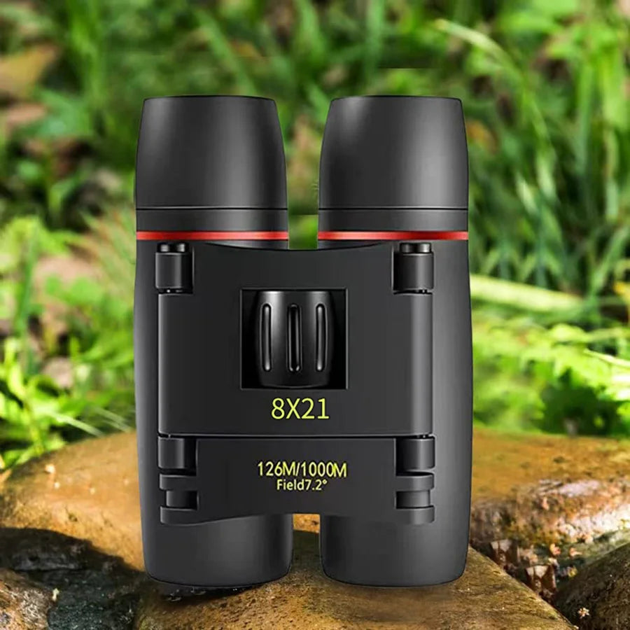 Binoculars 8x21 HD Imaging Portable Foldable Suitable for Travel Hiking Bird-watching Concerts