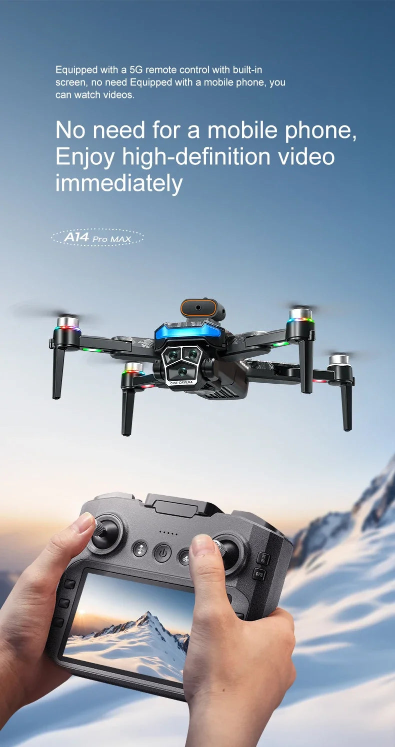 XIAOMI MIJIA A14 PRO MAX Drone Remote control with screen 5G WIFI Professional HD Aerial Photography Quadcopter Brushless drone