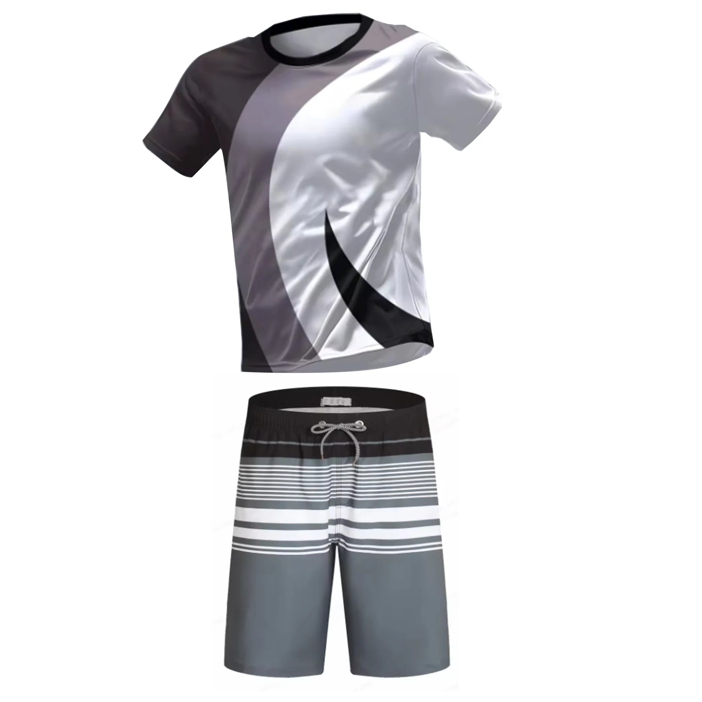 Football Jerseys for Men Soccer Jersey Tracksuit Short Sleeve Football Training Suit Summer T Shirt + Shorts Sports 2 Piece Set