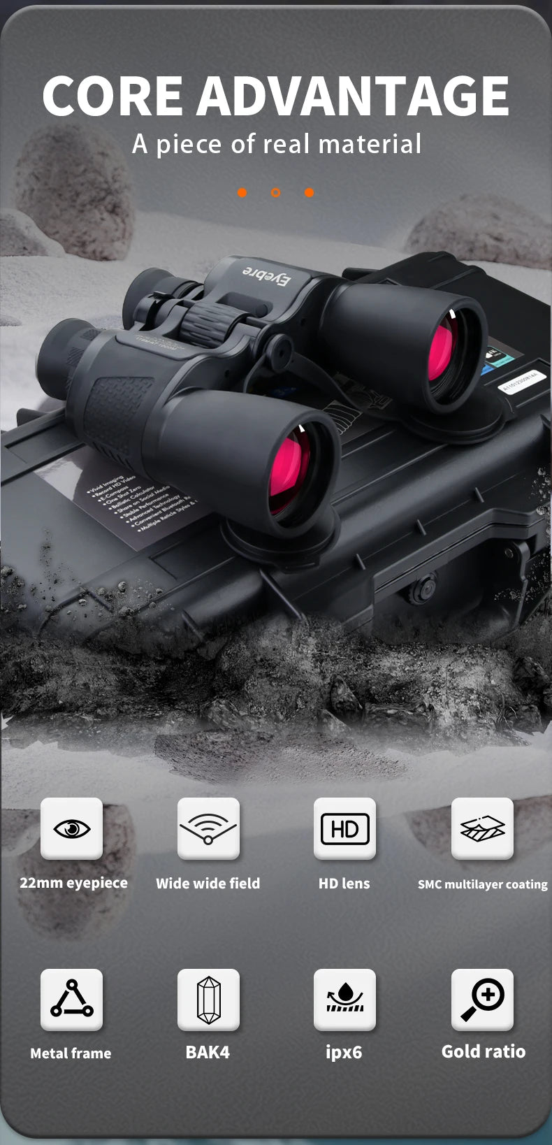 Eyebre 28Variable Magnification 10-30x50 Telescope High-Definition And High Magnification Binoculars Outdoors Searching For Bees