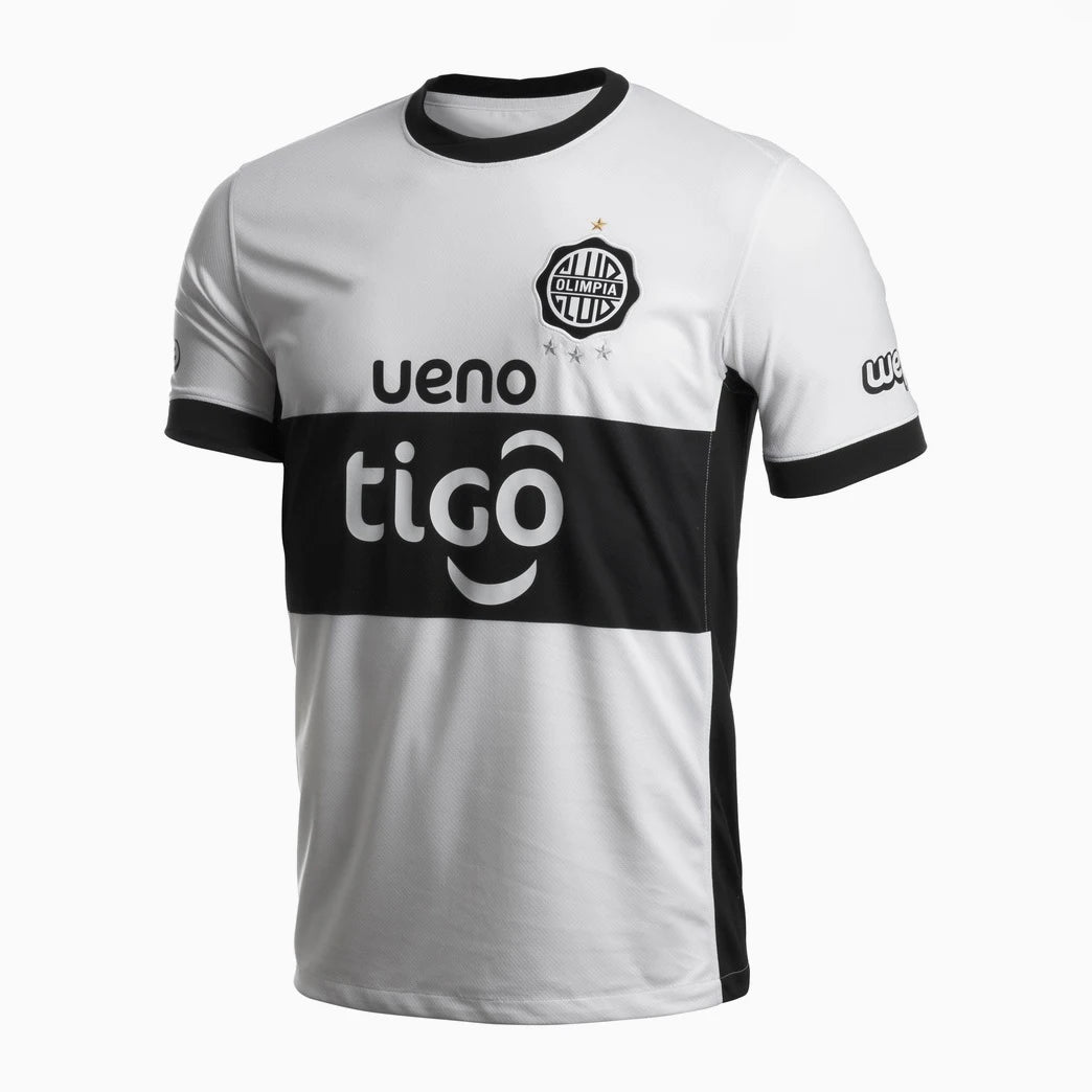 The 2025 Olimpia FC Asuncion R.R.Ortiz J.DOMINGUEZ L.LOPEZ h.h fernandez d.h gonzalez h.h benitez 25 Home football shirt