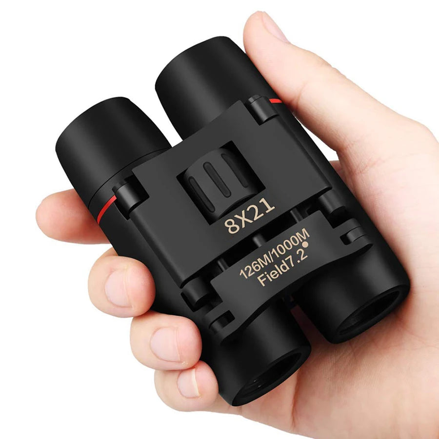 Binoculars 8x21 HD Imaging Portable Foldable Suitable for Travel Hiking Bird-watching Concerts