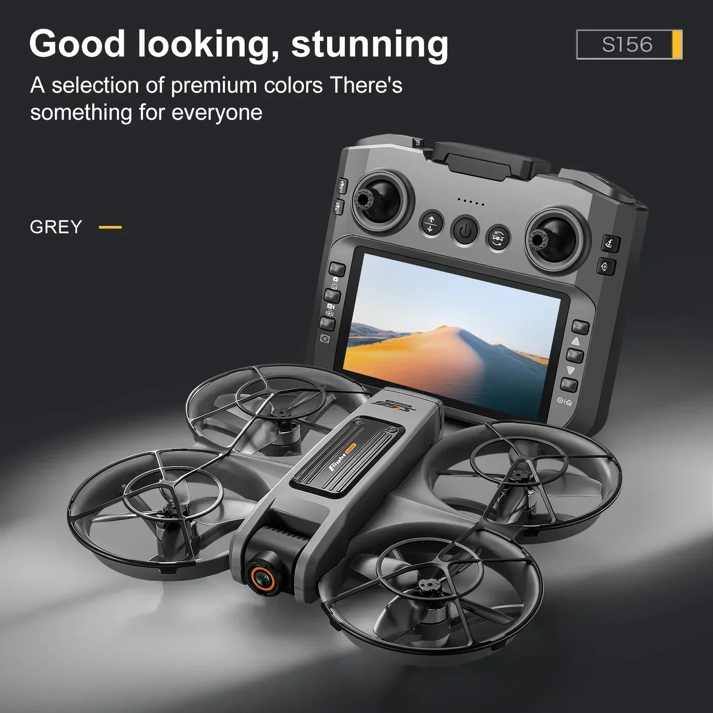 S156 Drone Upgraded Version Large Screen Remote Control Optical Flow Positioning ESC Dual Camera Four-side Obstacle Avoidance