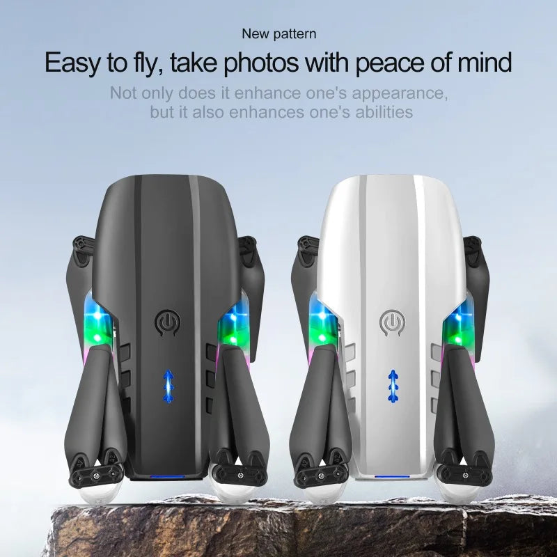 2025 NEW E88D E99D Drone Colorful Light with Screen Control HD 4K Dual Camera Foldable Mini RC Dron Boys Toys Gift Quadcopter
