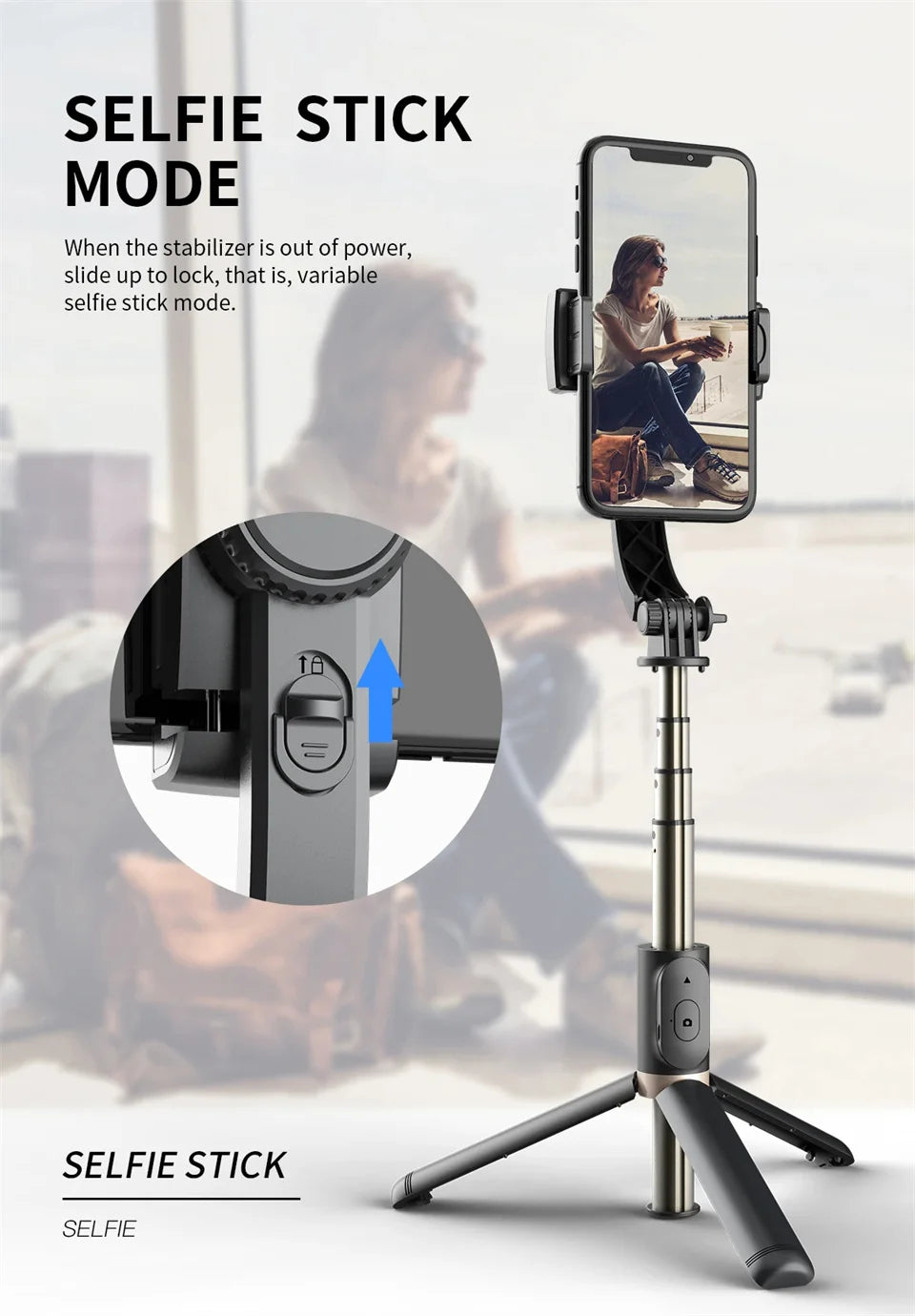 Handheld Gimbal Stabilisateur Estabilizador Selfie Stick Smartphone Action Kameralar Bluetooth Tripod For Live Broadcast TikTok