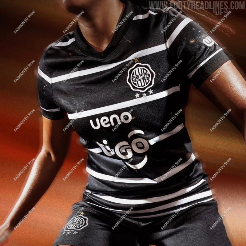 The 2025 Olimpia FC Asuncion R.R.Ortiz J.DOMINGUEZ L.LOPEZ h.h fernandez d.h gonzalez h.h benitez 25 Home football shirt