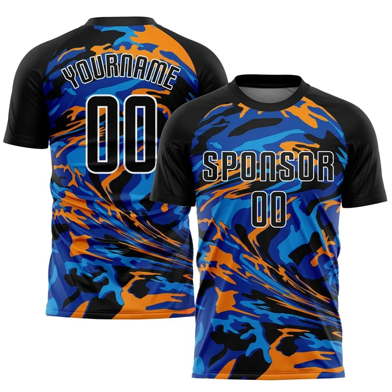 Custom Teamname 3D Printed Football T Shirt For Men Clothes Customized Sponsor Jersey Personalized Name Number Tshirt Soccer Tee