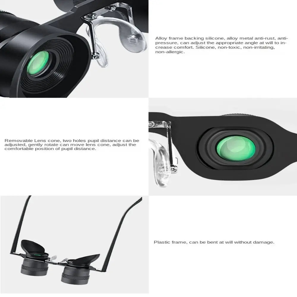 High Definition Binoculars Glasses Adjustable Focal Length Detachable Comfortable To Wear Long Lasting